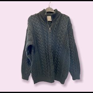 Kilronan Knitwear Irish hand knit sweater 100% Pure New Merino Wool Sz M NWOT
